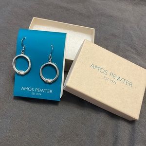 ⭐️3/$20⭐️New Amos Pewter Round Earrings